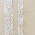 White Floral Lace Ribbon • Wedding decor