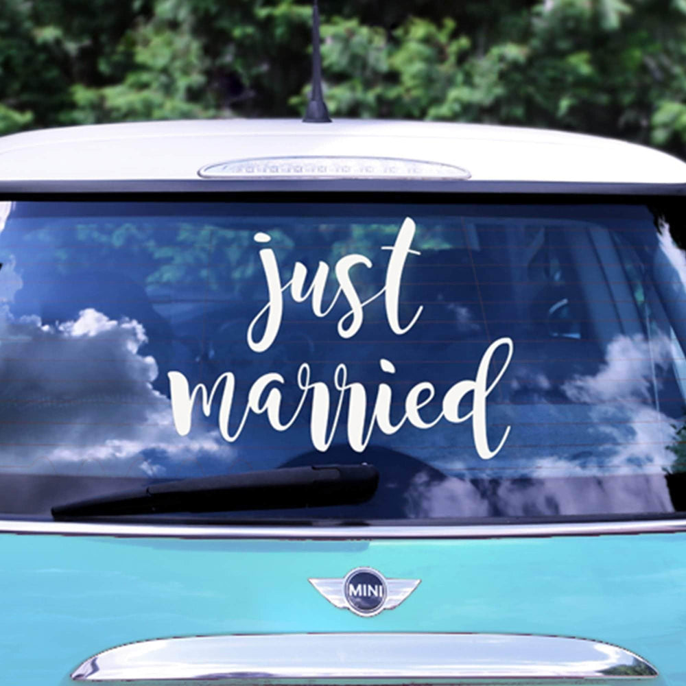 'Just Married' Sticker