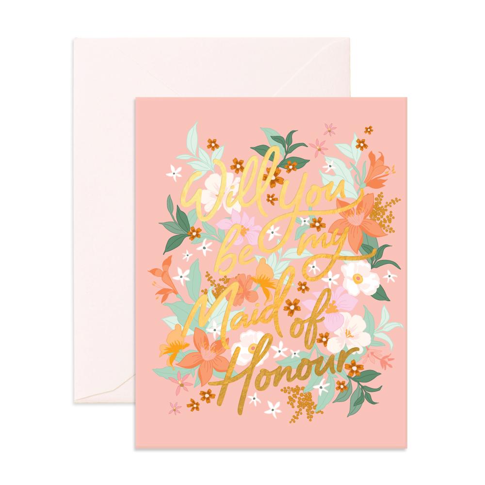 Will you be my Maid of Honour? Card - Stationery