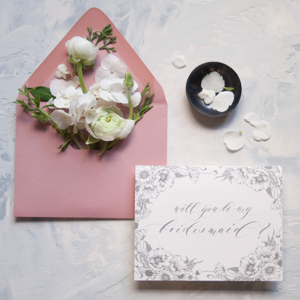Bridesmaid Proposal Card • Stationery • Wedding decor