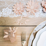DIY Blush Paper Flowers - Paperie