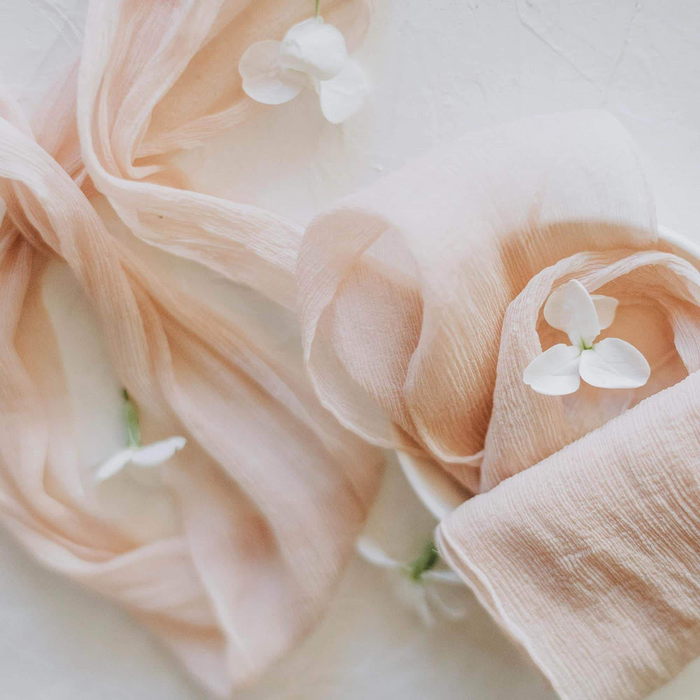 Crepe and Crinkle Chiffon Ribbons