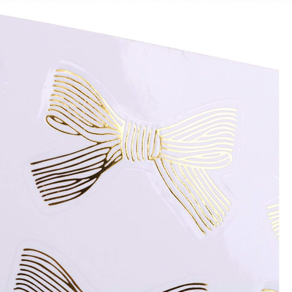 Decorative Gold 'Bow' Stickers  | 24pk