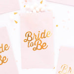 Favour Bags | Bride-to-Be pink paper bags| 24pk