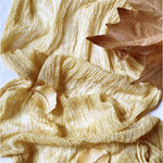 Mustard yellow cheesecloth