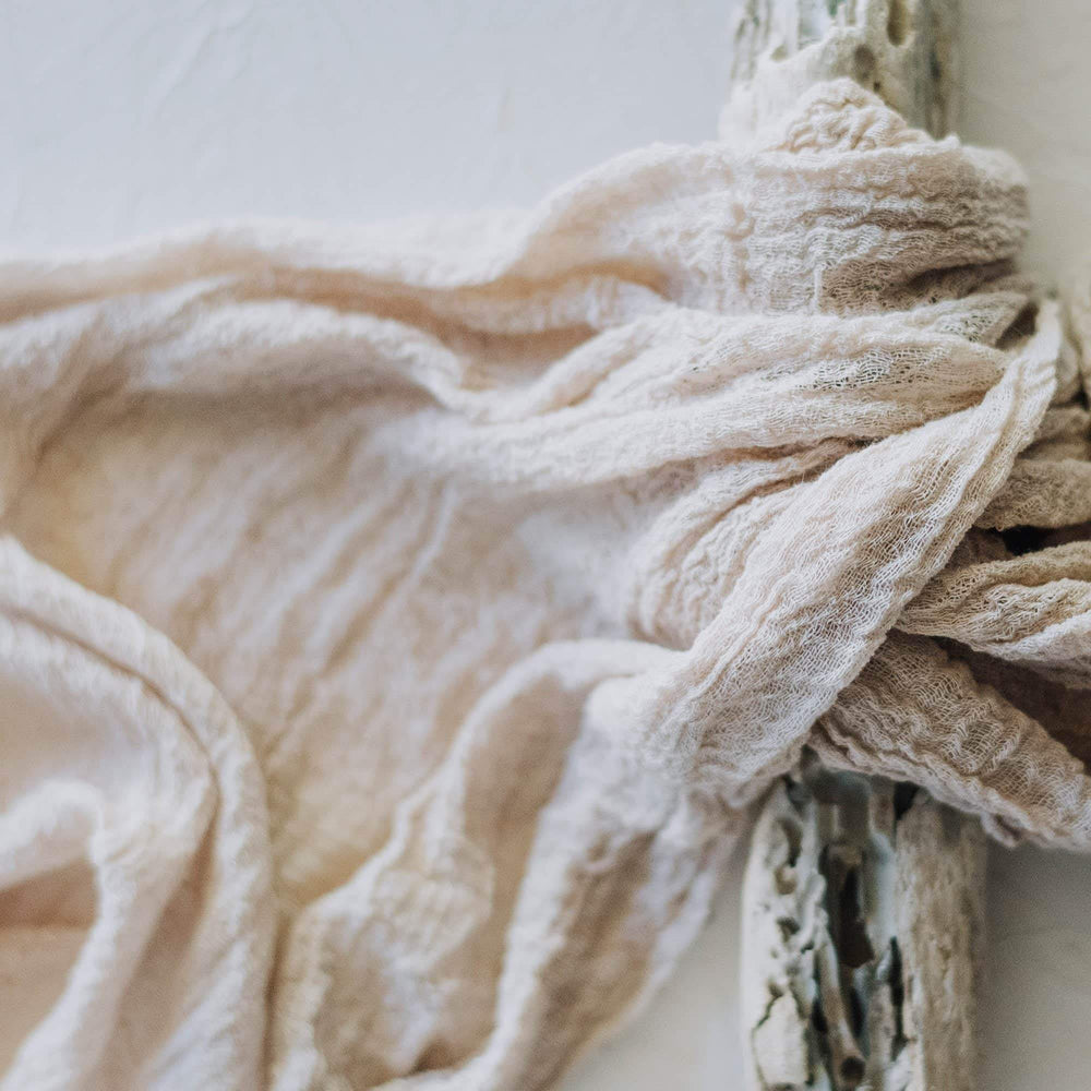 Porcelain Clay Cheesecloth Runners