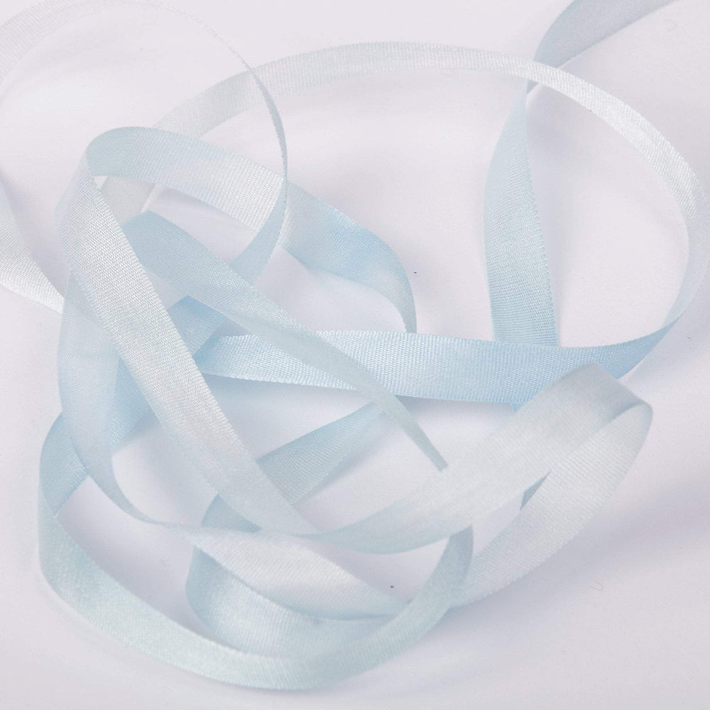 Sea Glass Watercolour Silk Ribbon
