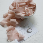 Shell Crepe Silk Ribbon • Wedding decor