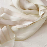Cream & Ivory Silk Ribbon Bouquet Wrap