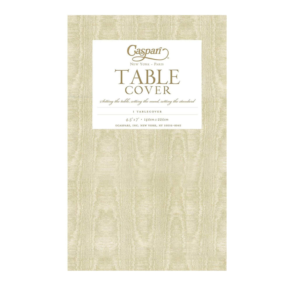 Caspari Moiré Gold Paper Table Cover - Partyware