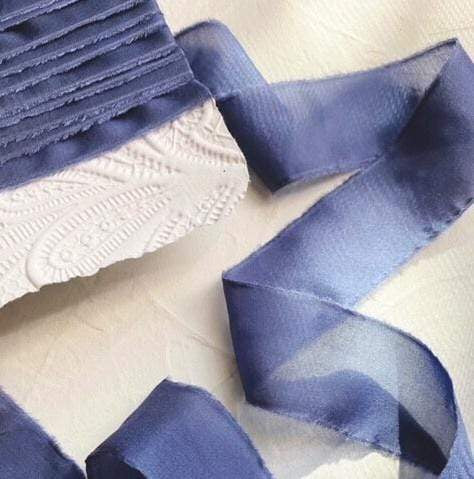 Nautical Blue Classic Silk Ribbon