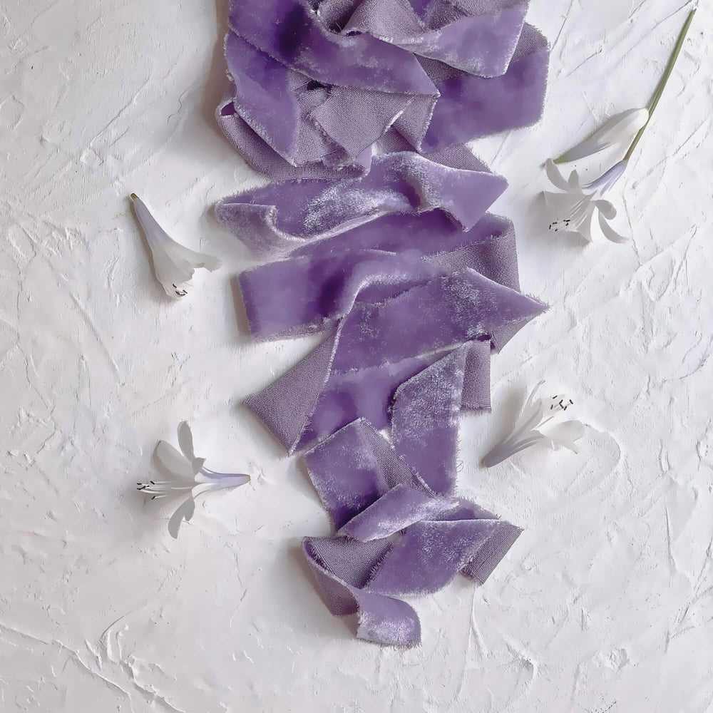 Hyacinth Purple Velvet Ribbon