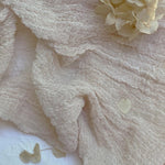 Ivory Cream Cheesecloth Table Runner
