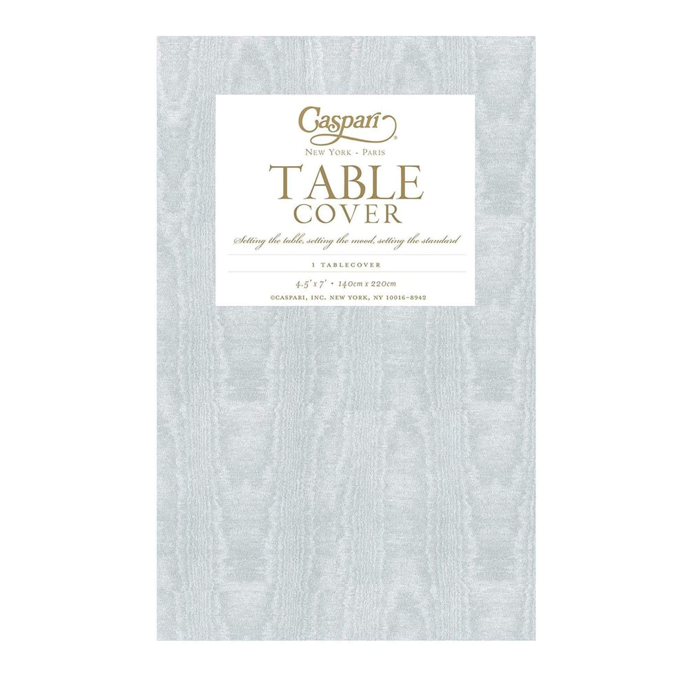 Caspari Moiré Silver Paper Table Cover - Partyware