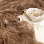 Golden Brown Tulle Runner | Styling Cloth