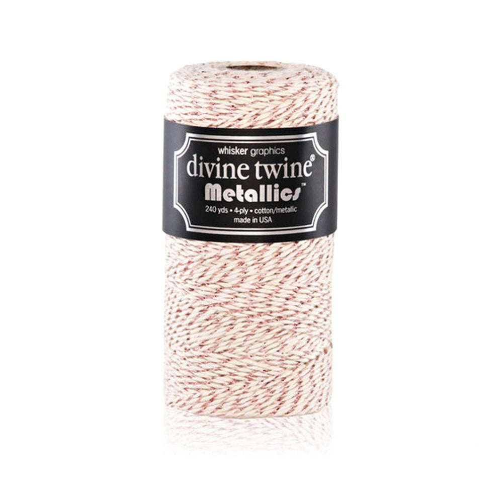 Vintage Rose Metallic Twine