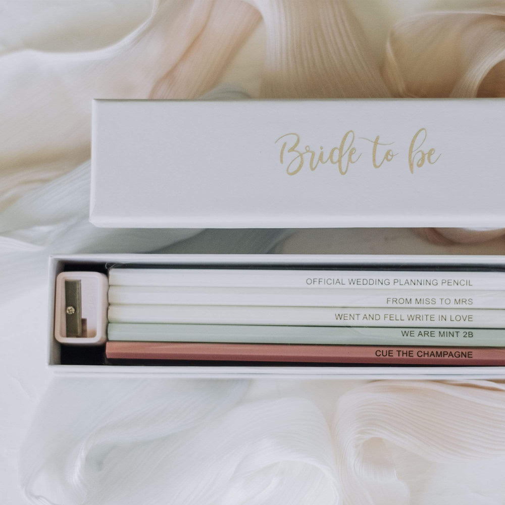 ’Bride-to-Be’ Pencil Set - Bride to Be - Stationery