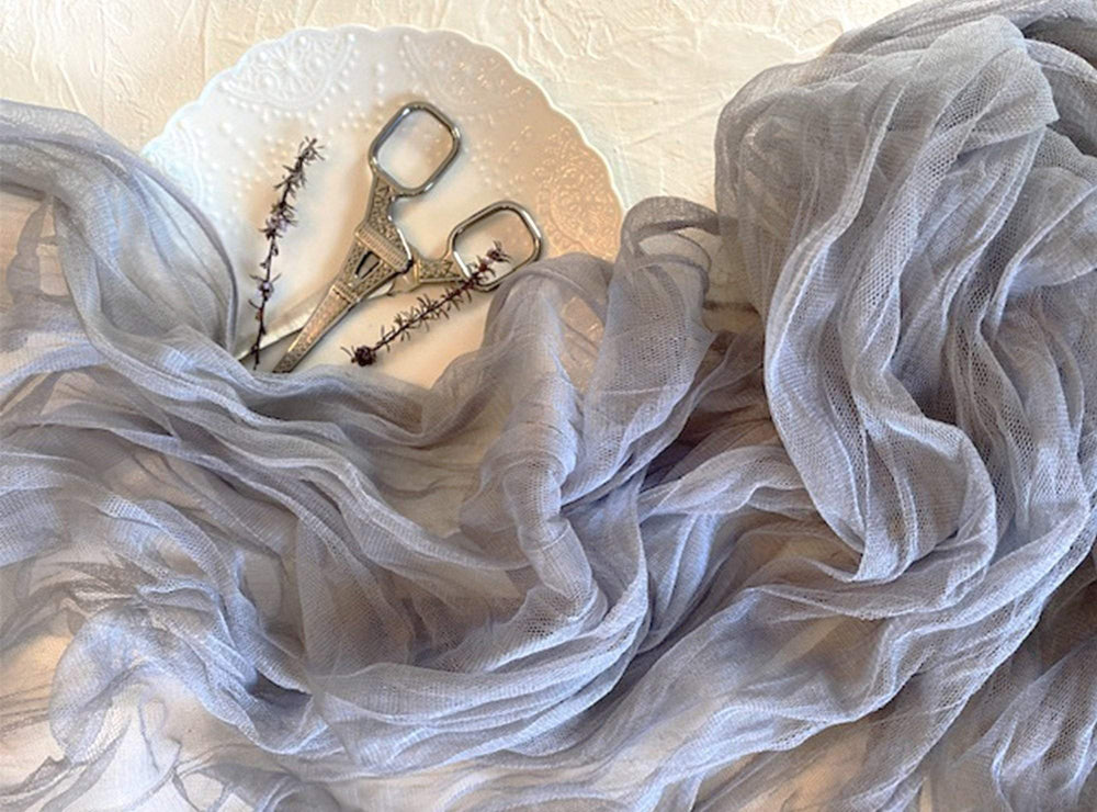 Dove Grey Tulle Runner | Styling Cloth - Table Runners